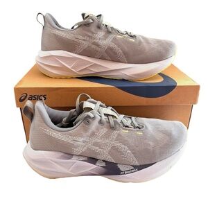 Asics NOVABLAST 5 Gray/Blue Cushioned Performance Running Training Sneaker (11)